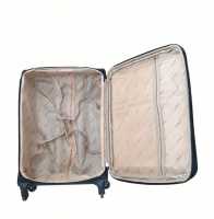 Maleta tamaño mediano Tela negra 66 x 44 x 25 cm Ultraligera 2,9 kg 4 360 °   ruedas giratorias - details 7