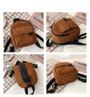Mochila pequeña de lona para mujer con correa desmontable portátil para citas, viajes, compras, senderismo, camping - details 2