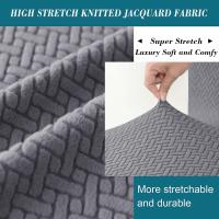 Funda elástica de Jacquard para banco de comedor, funda extraíble antipolvo para sala de estar, Protector de asiento de banco lavable - details 2