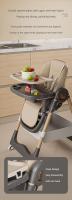 Silla de comedor plegable multifuncional para bebé, sillón reclinable para comer, conveniente, elevado - details 5