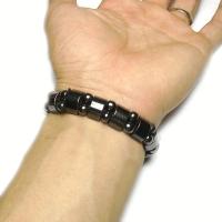 Hematita clásica con cuentas de energía, terapia magnética elástica, cuidado de la salud, pulseras para perder peso, cuidado de la salud adelgazante para hombres y mujeres - details 3