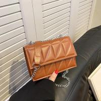 Bolso de hombro de diseñador a la moda para mujer, bolsos con asa de cuero PU, bolsos cruzados con correa de cadena para mujer - details 4