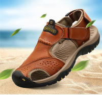 Sandalias de cuero para hombre, zapatos informales, ligeros y cómodos, de talla grande 38-48 - details 2