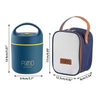 Taza de vacío hermética, fiambrera térmica, bolsa de almuerzo aislada, contenedor de alimentos, taza de sopa de acero inoxidable - details 7