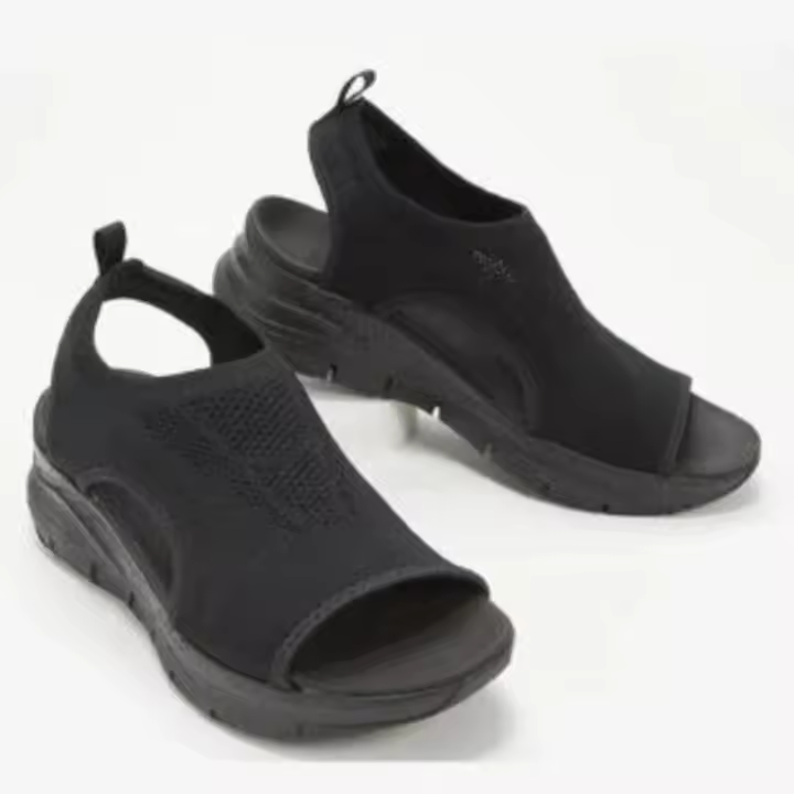 Sandalias de moda sin cordones con cabeza de pez para otoño 2025, zapatos deportivos casuales de tacón bajo para mujer, talla grande - 1