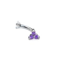 Anillo de acero quirúrgico para mujer, piercing para el cartílago, barra para el labio, tragus helix, joyería para el cuerpo, 16g, 1 unidad - details 28