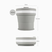 Taza plegable retráctil de silicona portátil - details 13
