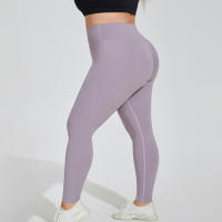 Pantalones de Yoga Talla Grande Cintura Alta, Elección de Cadera, Sensación de Nube, Leggings Deportivos Secado Rápido para Mujeres - details 2