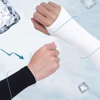 Guantes de brazo negros para hombre - Protector solar, transpirable para ciclismo y deportes al aire libre, manga para motocicleta, conducción y pesca, material de poliéster, equipo deportivo al aire libre |   Guantes de brazo elegantes |   Guantes de bra - details 8