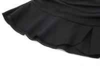 BUNO-Vestido camisero multicapa con dobladillo de hoja de loto para mujer, temperamento de moda - details 14