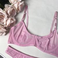 Conjunto de ropa interior Sexy sin costuras para mujer, Kit de sujetador de 2 piezas, trajes íntimos de encaje con realce, conjuntos exóticos sensuales, lencería - details 5