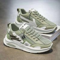Y Zapatillas de deporte informales para hombre con cordones y plataforma baja, versátiles y de fondo grueso - details 1