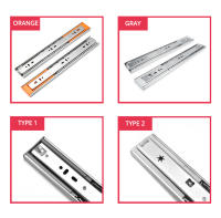 KAK-Guías para cajón, correderas de acero inoxidable de 10"-22" para gavetas, cierre suave, rieles deslizantes de tres partes para muebles - details 2