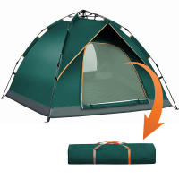 Rcynview Tienda de campaña para 4 personas, tienda de campaña ligera, resistente, impermeable para exteriores, tienda de campaña tipo domo ligera, tienda compacta con tamaño de paquete pequeño para familia, playa, festival, grupo - details 10
