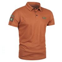 Camisas Polo Para Hombre Coreanas De Color Sólido Casual Manga Corta Cuello En V Moda De Calle 5XL Antideslizante - details 5