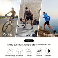 Pantalones Cortos de Ciclismo INBIKE para Hombre de Alta Elasticidad - Ligeros, Transpirables y Absorbentes de Sudor con Agarre Antideslizante para Ciclismo, Running y Fitness - details 3