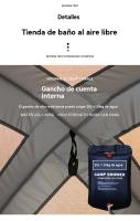 Tienda ducha camping al aire libre privacidad vestidor Protección solar - details 7