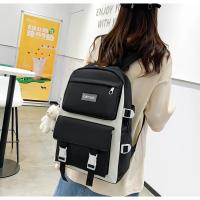 Mochila escolar, esencial para la escuela Juego de 4 piezas, con un colgante de oso, bonito y a la moda - details 6
