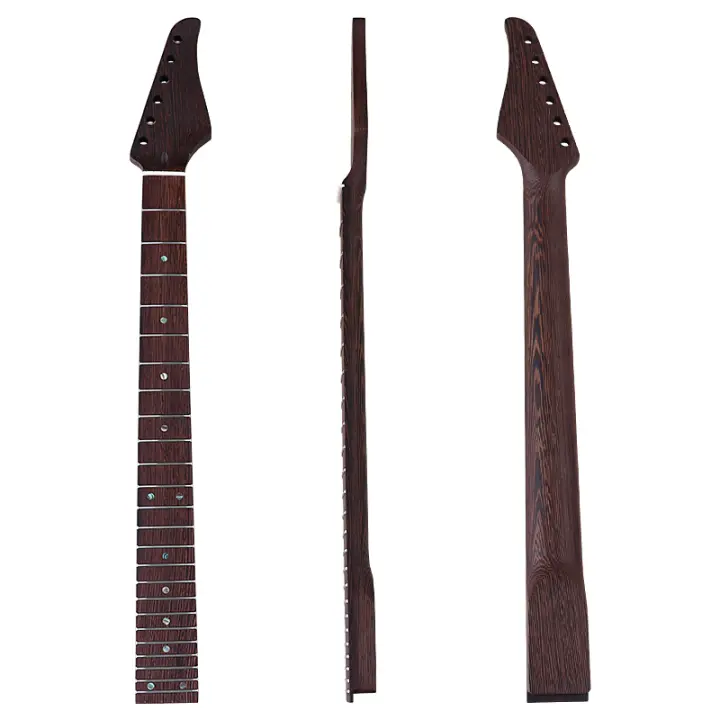 Electric Guitar Neck Wenge 6 Strings Satin Matte 24 Frets Guitar neck for Electric Guitar 5.6cm Heel Width - 1