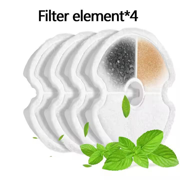 Fuente de Agua Automática para Mascotas con Luz LED 1 * Filtros Pack 2L Dispensador de Bebida Silencioso para Perros Y - 1
