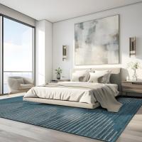 Alfombra de salón bohemia a rayas, resistente a las manchas, para sala de estar, cocina, dormitorio, comedor, oficina en casa - details 12