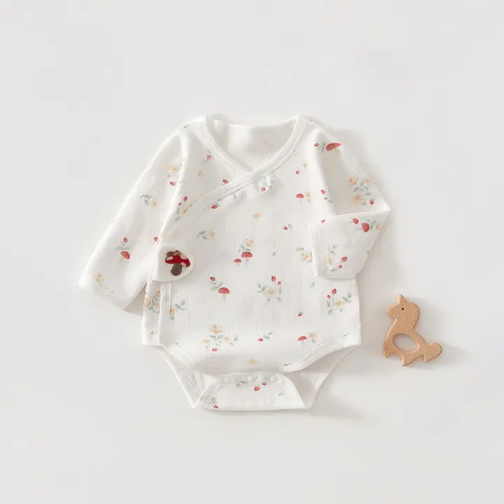 Conjunto de Ropa de Bebé de Manga Larga Algodón Puro Tamaño de Recién Nacido Ropa de Otoño - 1
