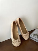 Cabeza redonda boca poco profunda solo zapatos nuevo retro suela suave Doudou zapatos casual fondo plano un pedal ladyshoes - details 18