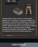 Juego de Estrategia Rome Tyrant Aventura de Traición y Loyalidad, Desata tu Genio Estratégico en la Batalla por el Poder, 5-10 Jugadores, Juego de Tablero, Para Edades 14+ - details 1