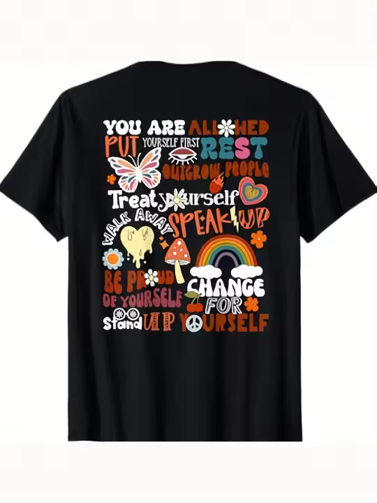 Se permite prosperar camiseta regalo para papá manga corta con cuello redondo suave y cómoda - 230 g - 1
