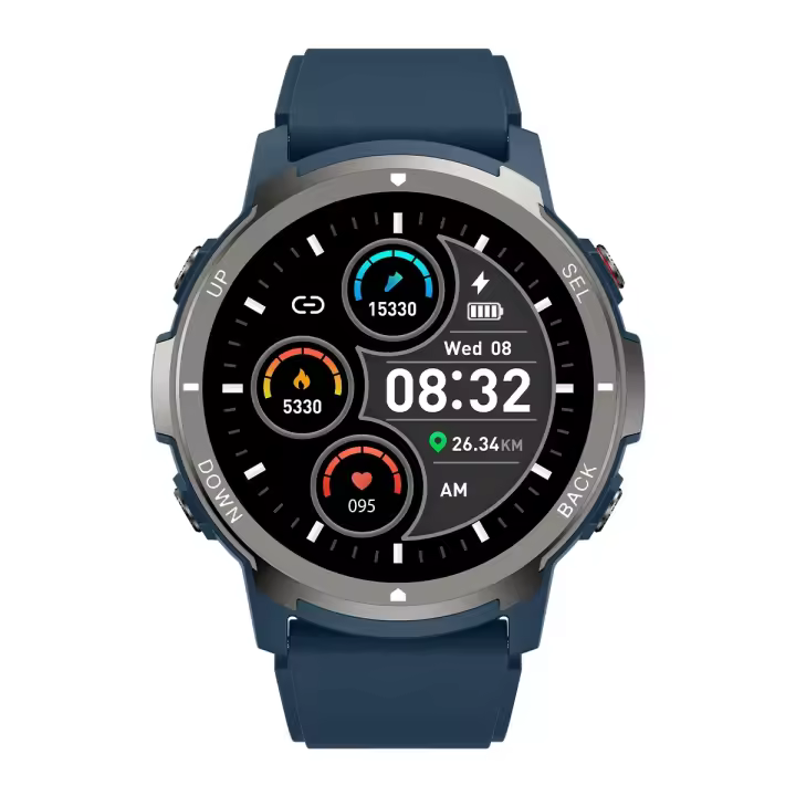 Reloj inteligente S52 resistente al agua, Smartwatch con llamadas, Bluetooth, frecuencia cardíaca, detección de oxígeno en sangre, Control de música, podómetro deportivo, nuevo - 1