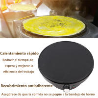 Máquina de panquecas eléctrica, rodillo de dispersión y espátula de 1000W, 33,5 cm, potencia regulable - details 3