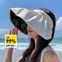 2025 Sombrilla de viaje de Verano, sombrero bloqueador solar, Aleros grandes, temperament anti-UV, Todo Sombrero de Copa vacío, Sombrero de Sol de TIDE, Sombrero de paja para niños - details 1
