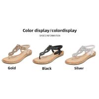 Sandalias Plataforma Mujer Strass Verano 2025 - Diseño Bohemio con Tacon Ancho Cómodo - Zapatos Elegantes Playa y Fiesta - details 2