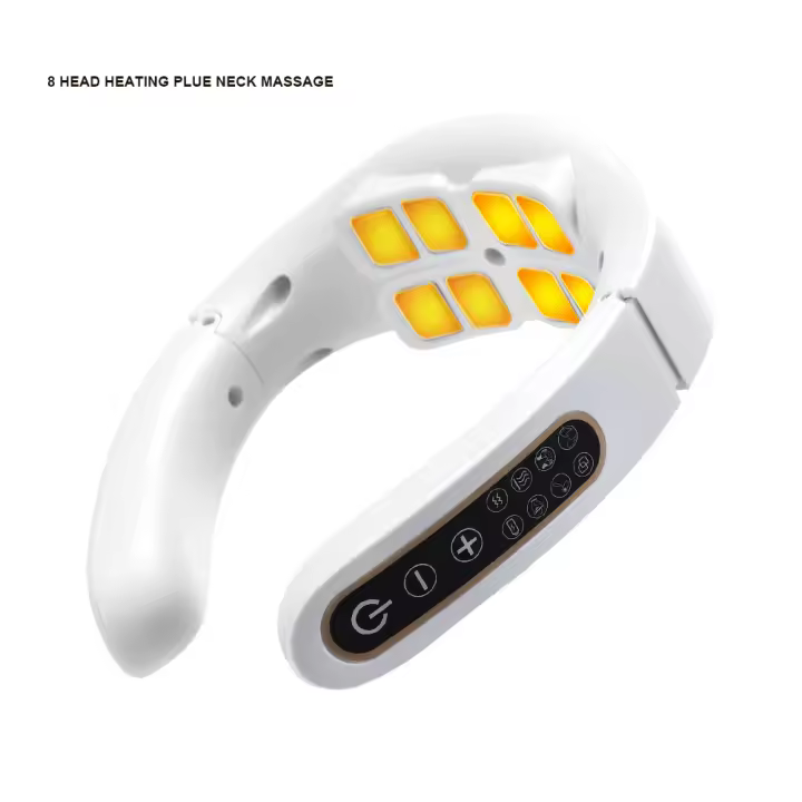 Dispositivo de masaje TENS para cuello y hombros, masajeador muscular de compresión caliente de 6 pulsos, tratamiento de relajación de Espondilosis Cervical - 1