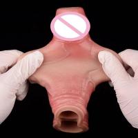 Embalaje privado SEXY ORALSX 3 estilos Realista Manga abierta Dispositivo de extensión reutilizable Juguetes sexuales para hombres Agrandamiento del pene Juego para adultos Placer - details 12