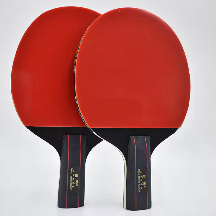 Raqueta de tenis de mesa para niños y estudiantes de escuela primaria, juego de raqueta horizontal recta, cuatro estrellas, genuino, principiante, adulto - 1