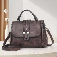 Bolso de hombro diagonal de gran capacidad para mujer de gama alta hecho de PU con patrón geométrico - details 3