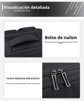 La mochila se puede aspirar y comprimir, mochila de expansión simple y de gran capacidad, de alta gama para hombres, bolsa de viaje. - details 31