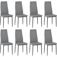 Sillas de Comedor Juego de 4 Sillas de Metal para Cocina, Silla de Mesa Comoda Silla con Asiento Tapizado, Negro - details 161