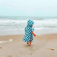 Regalo del Día del Niño Nombre personalizado del niño Personalización Baño Playa Surf Capa Bata Toalla con capucha - details 0