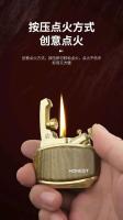 Encendedor de Gas de Sandalwood Vintage A Prueba de Viento, Compacto, Creativo, Regalo para Hombres - details 5