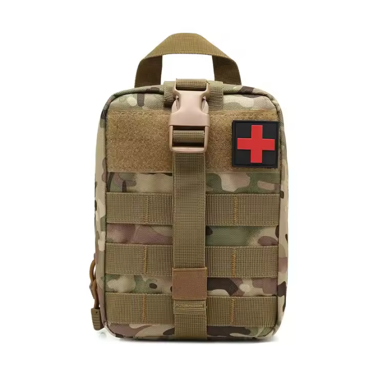 Kit de Supervivencia Táctico de Primeros Ayudos Militar Mochila Médica de Emergencia Impermeable y Resistente con Sistema Molle Ideal para Acampar, Cazar, 4x4 Para Todas las Edades - 1