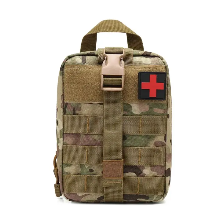 Kit de Supervivencia Táctico de Primeros Ayudos Militar Mochila Médica de Emergencia Impermeable y Resistente con Sistema Molle Ideal para Acampar, Cazar, 4x4 Para Todas las Edades - 1