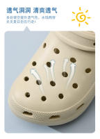 Nube agujero zapatos de las mujeres usan zapatillas EVA en verano, aumentando la playa desodorante de suela gruesa resistente al desgaste y transpirable bolsa cabeza de arrastre - details 4