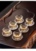 Vaso pequeño resistente al calor para uso doméstico, juego de Kung Fu engrosado, taza de degustación de té de flores - details 13