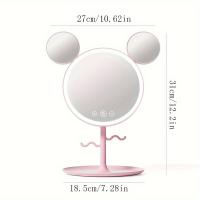 Espejo de Maquillaje LED con Luz Recargable USB Espejo Grande para Baño Tocador - details 4