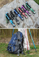 Bastones de escalada telescópicos plegables para exteriores, bastón nórdico ultraligero para ancianos, 5 secciones - details 11
