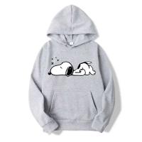 Sudaderas con capucha informales a la moda con estampado de dibujos animados de Snoopy para hombre y mujer, ropa para parejas de otoño e invierno - details 1