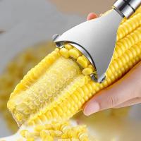 Stainless Steel Corn Peeler Serrated Corn Stripper Peelers Cob Shaver Planer Thresher Cutter Kitchen Fruit Vegetable Gadget Tool - details 5