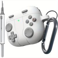 Cubierta de silicona absorbente para AirPods 2024, accesorio protector para juegos con bolígrafo de limpieza, 4 amortiguadores - details 5